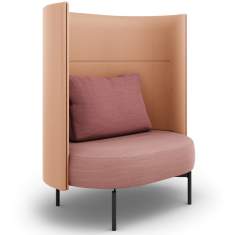 Loungesessel rosa Sessel mi Trennwand Lounge Brunner oval