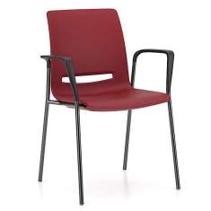 Besucherstuhl rot Besucherstühle Cafeteria Stuhl stapelbar Konferenzstuhl Kusch+Co V-Care
ausgezeichnet mit German Design Award