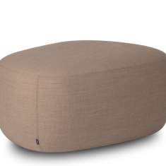 Polsterhocker grau Hocker Lounge Materia Cobble