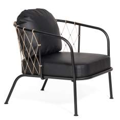 Loungesessel schwarz Sessel Lounge Materia Yarn