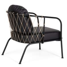 Loungesessel schwarz Sessel Lounge Materia Yarn