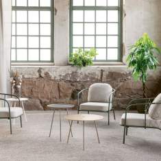 Loungesessel grau Sessel Lounge Materia Yarn