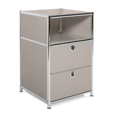 Korpus grau modular System4 Nachttisch Freya