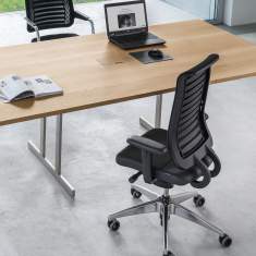 Girsberger Bürostühle ergonomisch Bürodrehstuhl schwarz, Girsberger, Reflex