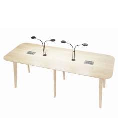Konferenztisch Holz Konferenztische mit Beleuchtung Esstisch Connection Plenti
Tischplatte mit abgerundeten Ecken