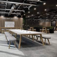 Konferenztisch Holz Konferenztische mit Beleuchtung Esstisch Connection Plenti
Tischplatte mit abgerundeten Ecken