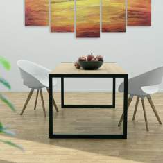 Bürotisch schwarz Schreibtisch Home Office TIsch Schreibtische Büro Arbeitstisch Metall SARA FORMAE Sky