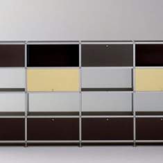 Büromöbel Schränke modular Büroschrank schwarz, AluOffice, Regalsysteme