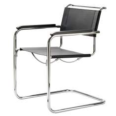 Besucherstuhl schwarz Besucherstühle Konferenzstühle Freischwinger Thonet S 34