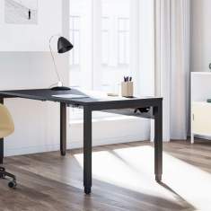 Höhenverstellbarer Schreibtisch elektrisch ergonomische Schreibtische Bürotisch höhenverstellbar Bürotische schwarz Hüba TETRA W