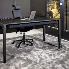 Höhenverstellbarer Schreibtisch elektrisch ergonomische Schreibtische Bürotisch höhenverstellbar Bürotische schwarz Hüba TETRA W