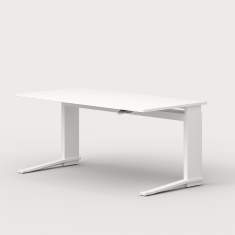 Höhenverstellbarer Schreibtisch weiß ergonomische Schreibtische mit Sideboard exklusiv Büromöbel, Leuwico, iMOVE C Sitz-/Stehtische
höhenverstellbar