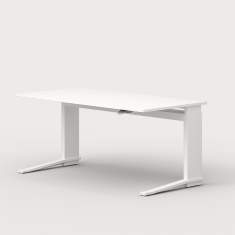 Höhenverstellbarer Schreibtisch weiß ergonomische Schreibtische mit Sideboard exklusiv Büromöbel, Leuwico, iMOVE C Sitz-/Stehtische
höhenverstellbar