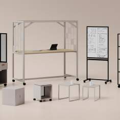 Modulares Büromöbelsystem Nowy Styl Offa für flexible Arbeitsbereiche
