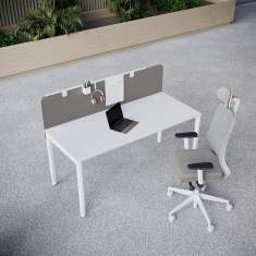 Bürotisch rechteckig Bürotische weiss Schreibtische Büro Schreibtisch Nowy Styl bSpace
