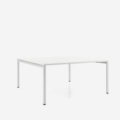 Team-Tische weiss Doppelarbeitsplatz Büro Bürotische Team-Tisch Nowy Styl bSpace Workbenches