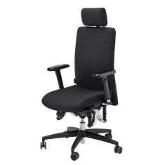 Ergonomischer Bürostuhl schwarz Schreibtischstuhl ergonomisch Drehstuhl Büro Drehstühle Haider BIOSWING 350/360 iQ