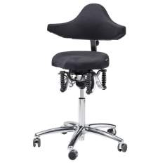 Ergonomischer Bürostuhl schwarz Schreibtischstuhl ergonomisch Drehstuhl Haider BIOSWING Boogie stretch
