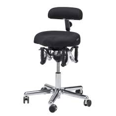 Ergonomischer Bürostuhl schwarz Schreibtischstuhl ergonomisch Drehstuhl Haider BIOSWING Boogie classic