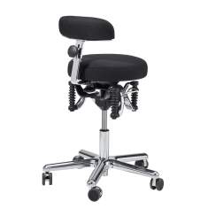 Ergonomischer Bürostuhl schwarz Schreibtischstuhl ergonomisch Drehstuhl Haider BIOSWING Boogie flat