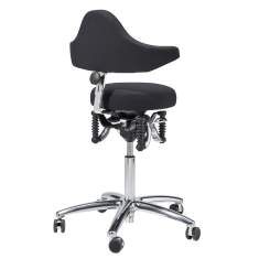 Ergonomischer Bürostuhl schwarz Schreibtischstuhl ergonomisch Drehstuhl Haider Bioswing, BIOSWING Boogie switch