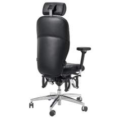 Büro Drehstuhl schwarz Drehstühle mit Kopfstütze Bürostuhl Haider BIOSWING 460 Raute