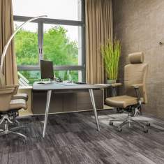 Ergonomischer Bürostuhl Leder Schreibtischstuhl ergonomisch Drehstuhl Büro Drehstühle Haider Bioswing, BIOSWING 550/560 iQ
