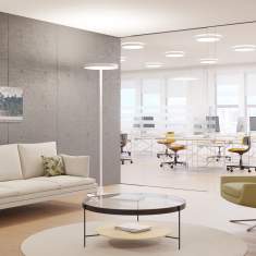 Stehleuchte Büro Stehlampe rund Regent Solo Slim
