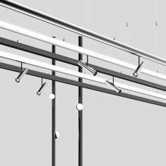 dimmbare Stromschiene Lichtsysteme schwarz XAL Move it 10 pole system