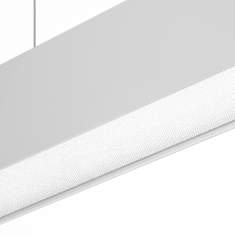 Pendelleuchten länglich Pendelleuchte LED Büroleuchte weiß, Regent, Channel S Up C-LED