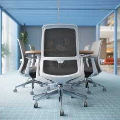 Bürostuhl Bürodrehstuhl moderne Bürostühle mit Armlehnen Netzgewebe Haworth Nia