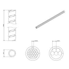 technisches Bild Dataflex Addit Kabelspirale 253