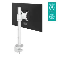 Monitorarm Aluminium Monitorhalterung, Tischklemme, Kabellochbefestigung, Monitor-Befestigung Dataflex Viewlite Monitorarm in weiss 100