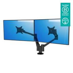 Monitorarm Dual Monitorhalterung, Tischklemme, Kabellochbefestigung, Monitor-Befestigung Dataflex Viewlite plus Monitorarm - Schreibtisch 653