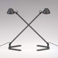 Tischleuchte Home Office Tischlampe Schreibtischlampe schwarz Waldmann Lucio