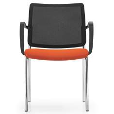 Konferenzstuhl orange Besucherstühle Konferenzstühle Netzgewebe Girsberger, Yanos Besucherstuhl