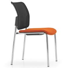 Konferenzstuhl orange Besucherstühle Konferenzstühle Netzgewebe Girsberger, Yanos Besucherstuhl