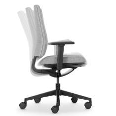 Drehstuhl grau Büro Drehstühle Bürostuhl Stoff gepolstert Girsberger Kyra Flex
