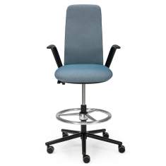 Counterstuhl blau Counterstühle drehbar Drehstühle Haworth Nia Stool