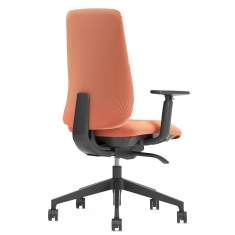 Büro Drehstuhl orange Drehstühle mit Armlehnen Bürostuhl gepolstert Haworth Aloha Active Upholstered Back
