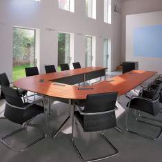 grosse Konferenztische Holz Büro Büromöbel HAWORTH, Audience Konferenztisch