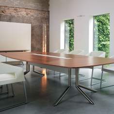 grosse Konferenztische Holz Büro Büromöbel HAWORTH, Audience Konferenztisch