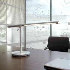 Schreibtischlampen LED Tischlampe silber Tischleuchte, HAWORTH, Brazo LED-Tischlampe