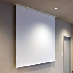 Projektionswand Projektionsleinwand Hunziker 223 Leinwand elektrisch