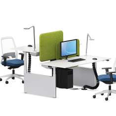 Büro höhenverstellbarer Schreibtisch höhenverstellbar Büromöbel Schreibtische VS Serie 910 Twin elektrisch