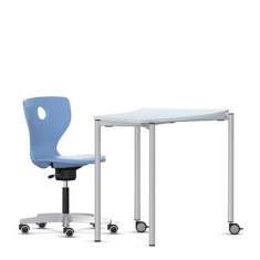 Stapelbarer Schülertisch Rolltisch Konferenztische, VS, Shift+ B4Bein