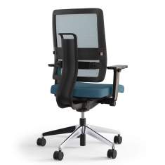 Bürostuhl blau Büro Drehstuhl mit Armlehnen Drehstühle Netzgewebe Viasit Toleo Move Netzrücken