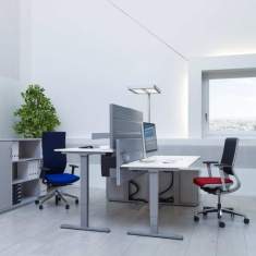 Elektrisch höhenverstellbarer Schreibtisch Büro Schreibtische Büromöbel, Zemp, OPTIMO Steh-/Sitz-Tisch
höhenverstellbar