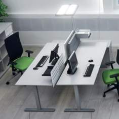 Schreibtisch | Büro Schreibtische | Büromöbel, Zemp, OPTIMO Sitz-Tisch
