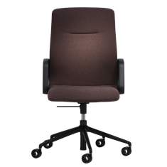 Konferenzstuhl braun Leder Konferenzstühle Büro Konferenzsessel mit Armlehnen Wilkhahn Decide